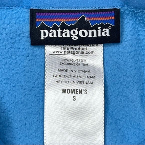 Patagonia Blue Full Zip Fleece Jacket size Small - Picture 4 of 9